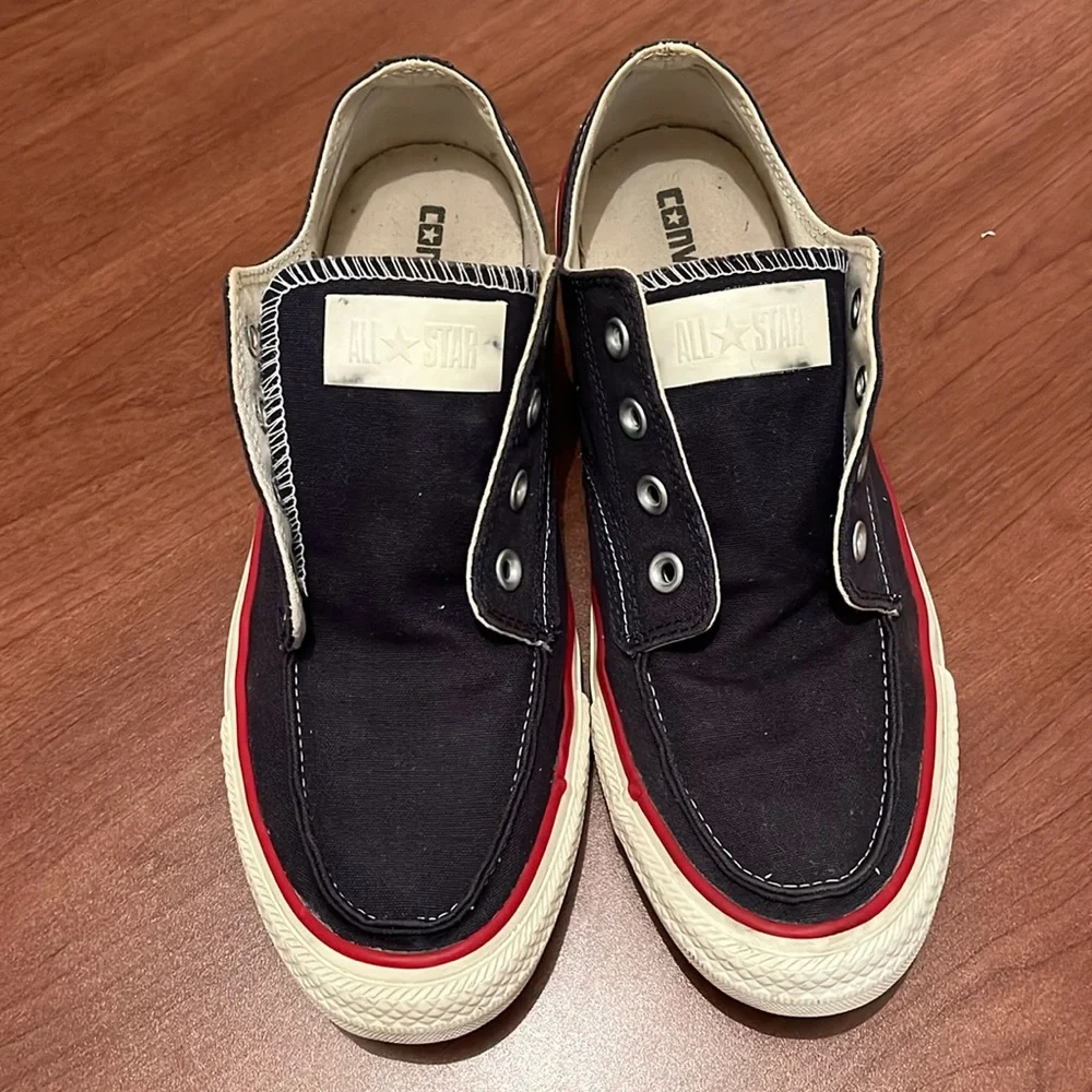 Converse All Star Blue Canvas Boater Style Sneaker, Unisex M 9, W 11 - Picture 10 of 11